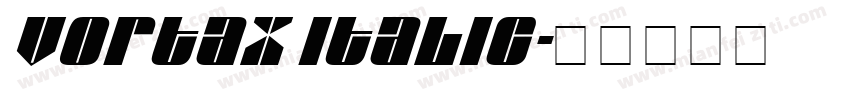 Vortax Italic字体转换